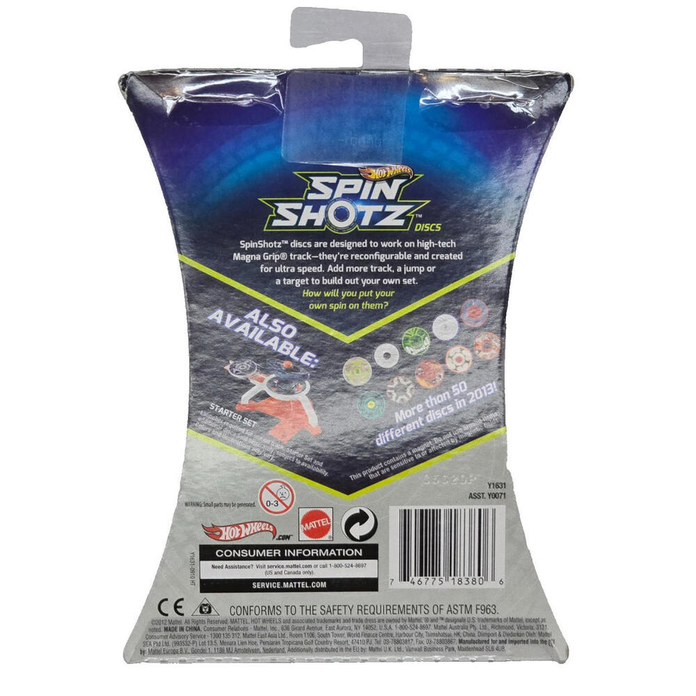 SPIN SHOTZ "ACCELERATION PACK" HYPER SPEED TRACK DISCS BY HOTWHEELS BRAND NEW - Picture 2 of 2
